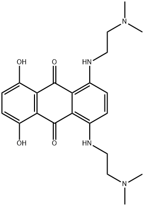 1,4-BIS[[2-(DIMETHYLAMINO)ETHYL]AMINO]-5,8-DIHYDROXYANTHRACENE-9,10-DIONE 无结构图 结构式