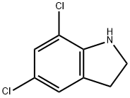 5,7-二氯-1H-吲哚啉 结构式