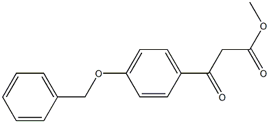4-苄氧基苯甲酰乙酸甲酯 结构式