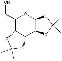 1,2:3,4-二-O-异丙亚基-ALPHA-L-吡喃半乳糖 结构式