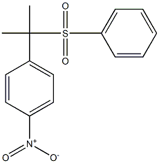 ALPHA,ALPHA-DIMETHYL-4-NITROBENZYL PHENYL SULFONE 结构式