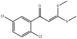 2',5'-DICHLORO-3,3-BIS(METHYLTHIO)ACRYLOPHENONE 结构式