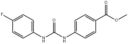 methyl 4-(3-(4-fluorophenyl)ureido)benzoate 结构式