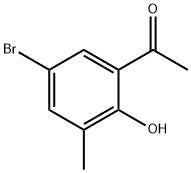 1-(5-溴-2-羟基-3-甲基苯基)乙烷-1-酮 结构式