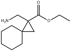 Ethyl 1-(aminomethyl)spiro[2.5]octane-1-carboxylate 结构式