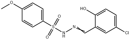 (Z)-N'-(5-chloro-2-hydroxybenzylidene)-4-methoxybenzenesulfonohydrazide 结构式