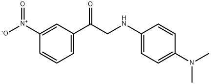 2-((4-(Dimethylamino)phenyl)amino)-1-(3-nitrophenyl)ethanone 结构式