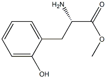 METHYL (2S)-2-AMINO-3-(2-HYDROXYPHENYL)PROPANOATE 结构式