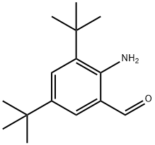 2-氨基-3,5-双(1,1-二甲基乙基)-苯甲醛 结构式