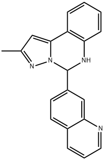 2-methyl-5-(quinolin-7-yl)-5,6-dihydropyrazolo[1,5-c]quinazoline 结构式