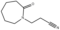 Hexahydro-2-oxo-1H-azepine-1-propanenitrile 结构式