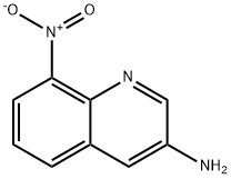 8-硝基喹啉-3-胺 结构式