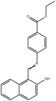 ETHYL 4-{(E)-[(2-HYDROXY-1-NAPHTHYL)METHYLENE]AMINO}BENZOATE 结构式