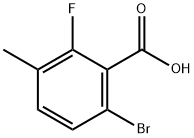 6-溴-2-氟-3-甲基苯甲酸 结构式