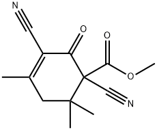 Methyl 1,3-dicyano-4,6,6-trimethyl-2-oxocyclohex-3-enecarboxylate 结构式
