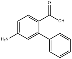 5-氨基联苯-2-甲酸 结构式