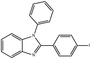 2-(4-碘苯基)-1-苯基-1H-苯并咪唑 结构式