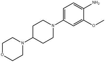 2-甲氧基-4-[4-(4-吗啉基)哌啶-1-基]苯胺 结构式