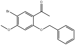 1-(2-(Benzyloxy)-5-bromo-4-methoxyphenyl)ethanone 结构式