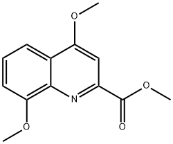 2-Quinolinecarboxylic acid, 4,8-dimethoxy-, methyl ester 结构式