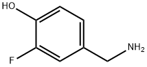 4-(氨甲基)-2-氟苯酚 结构式