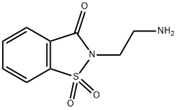 2-(2-氨基乙基)-1,2-苯异噻唑-3(2H)-酮 1,1-二氧化物盐酸盐 结构式