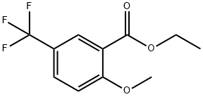 2-甲氧基-5-(三氟甲基)苯甲酸乙酯 结构式