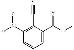 2-氰基-3-硝基苯甲酸甲酯 结构式