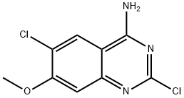 2,6-dichloro-4-amino-7-methoxyquinazoline 结构式