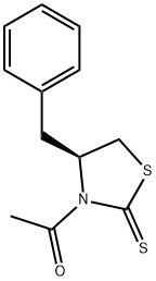 (4S)-3-乙酰基-4-苄基噻唑烷-2-硫酮 结构式