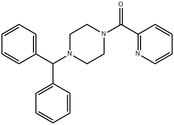 [4-(diphenylmethyl)piperazin-1-yl](pyridin-2-yl)methanone 结构式