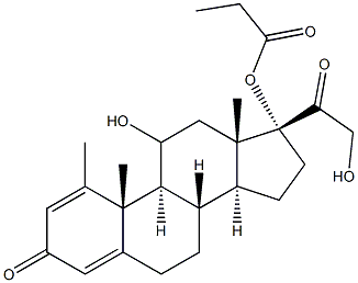 Methylprednisolone 17-Propionate 结构式