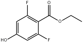 2,6-二氟-4-羟基苯甲酸乙酯 结构式