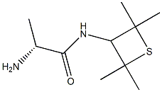 Propanamide, 2-amino-N-(2,2,4,4-tetramethyl-3-thietanyl)-, (2R)-
 结构式