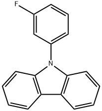 9-(3-fluorophenyl)-9H-carbazole 结构式