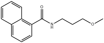 N-(3-methoxypropyl)-1-naphthamide 结构式