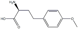 (S)-2-氨基-4-(4-甲氧基苯基)丁酸 结构式