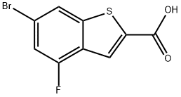 6-溴-4-氟苯并[B]噻吩-2-羧酸 结构式