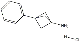 3-Phenylbicyclo[1.1.1]pentan-1-aminehydrochloride 结构式