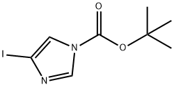 1-BOC-4-碘-1H-咪唑 结构式