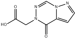 2-{4-氧代-4H,5H-吡唑并[1,5-D][1,2,4]三嗪-5-基}乙酸 结构式