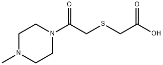 2-((2-(4-methylpiperazin-1-yl)-2-oxoethyl)thio)acetic acid 结构式