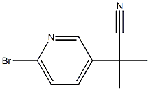 2-(6-溴-3-吡啶基)-2-甲基丙腈 结构式