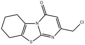 4H-Pyrimido[2,1-b]benzothiazol-4-one, 2-(chloromethyl)-6,7,8,9-tetrahydro- 结构式