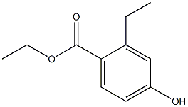 2-Ethyl-4-hydroxybenzoic acid ethyl ester 结构式