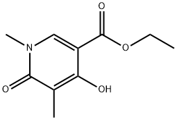ethyl 1,6-dihydro-4-hydroxy-1,5-dimethyl-6-oxopyridine-3-carboxylate 结构式