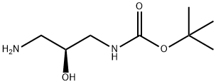 (S)-(3-氨基-2-羟丙基)氨基甲酸叔丁酯 结构式