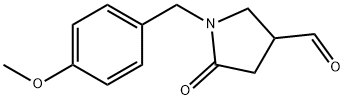 1-(4-甲氧苄基)-5-氧亚基吡咯烷-3-甲醛 结构式