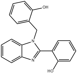 2-(1-(2-hydroxybenzyl)-1H-benzo[d]imidazol-2-yl)phenol 结构式