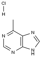 6-甲基-9H-嘌呤盐酸盐 结构式